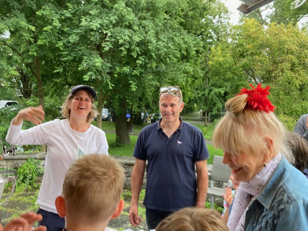 Amelie Schmutz und Christian Rau bei der Siegerehrung